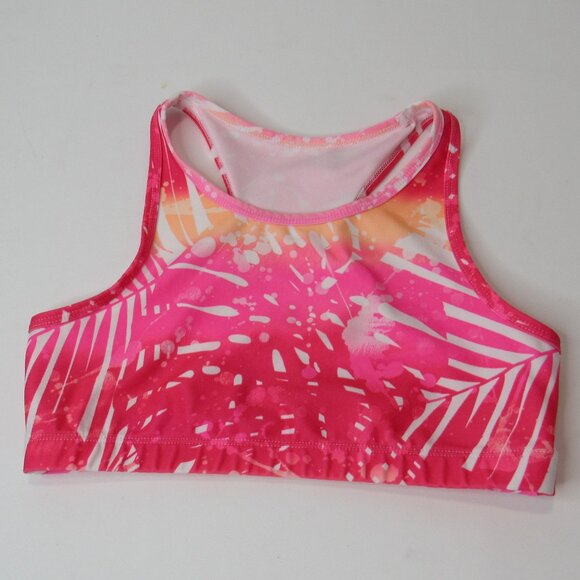 Xersion Quick Dry Girls Racerback Sports Bra Top Size L 14 Reg Pullover Head - Picture 1 of 5
